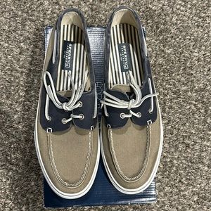 Sperry Bahama Navy/Taupe Boat Shoes